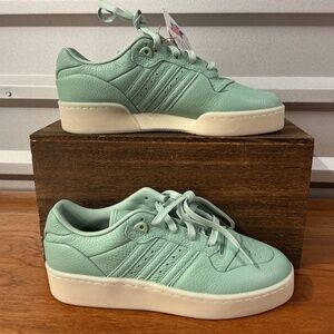 Adidas Originals Men Rivalry Lux Low Mint Leather Shoe IF7185 Size 9.5